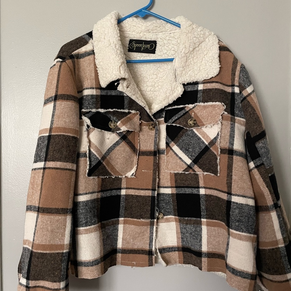 Brown plaid jacket